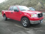 Bright Red Ford F150 in 2008