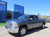 2012 Blue Granite Metallic Chevrolet Silverado 1500 LT Extended Cab 4x4 #62864508