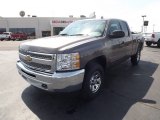 2012 Mocha Steel Metallic Chevrolet Silverado 1500 LS Extended Cab 4x4 #62865090
