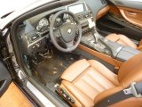 2012 BMW 6 Series 650i xDrive Convertible Cinnamon Brown Nappa Leather Interior