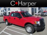 Vermillion Red Ford F150 in 2010