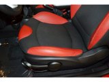 2009 Mini Cooper S Clubman Black/Rooster Red Interior