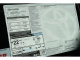 2012 Toyota Matrix S AWD Window Sticker