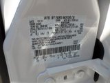 2012 F350 Super Duty Color Code for White Platinum Metallic Tri-Coat - Color Code: UG
