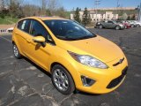 2012 Ford Fiesta SES Hatchback Front 3/4 View