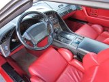 1991 Chevrolet Corvette Coupe Red Interior