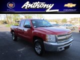 2012 Victory Red Chevrolet Silverado 1500 LS Extended Cab 4x4 #62976952