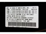 2011 RDX Color Code for Crystal Black Pearl - Color Code: NH731P