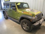 2010 Rescue Green Metallic Jeep Wrangler Unlimited Mountain Edition 4x4 #62976544