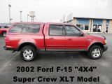 2002 Toreador Red Metallic Ford F150 XLT SuperCrew 4x4 #62976880