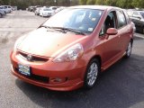 2008 Blaze Orange Metallic Honda Fit Sport #62976127