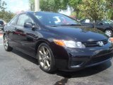 2007 Nighthawk Black Pearl Honda Civic LX Coupe #62976023