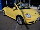 Sunflower Yellow Volkswagen New Beetle in 2008