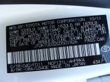 2012 Yaris Color Code for Super White - Color Code: 040