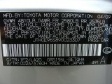 2009 GS Color Code for Mercury Silver Metallic - Color Code: 1F2