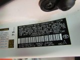 2009 Prius Color Code for Super White - Color Code: 040
