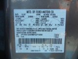 2008 F150 Color Code for Dark Shadow Grey Metallic - Color Code: CX