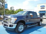 2012 Dark Blue Pearl Metallic Ford F250 Super Duty XLT Crew Cab 4x4 #63038225