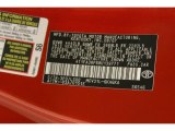 2008 Solara Color Code for Super Red 5 - Color Code: 3P0
