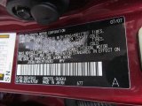 2007 4Runner Color Code for Salsa Red Pearl - Color Code: 3Q3