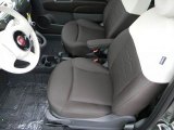 2012 Fiat 500 Pop Tessuto Marrone/Avorio (Brown/Ivory) Interior