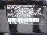 2010 RAV4 Color Code for Black - Color Code: 202