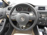 2012 Volkswagen Jetta SEL Sedan Steering Wheel