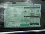 2012 Volkswagen Jetta SEL Sedan Window Sticker