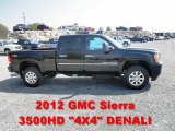 2012 Onyx Black GMC Sierra 3500HD Denali Crew Cab 4x4 #63101444