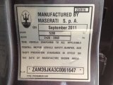2012 Maserati Quattroporte S Info Tag