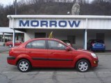 2007 Tropical Red Kia Rio LX Sedan #6293356