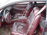 1996 Buick Riviera Supercharged Coupe Dark Red Interior