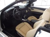 2012 BMW 1 Series 135i Convertible Taupe Interior