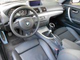 2009 BMW 1 Series 135i Coupe Black Interior