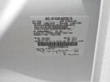 2009 Flex Color Code for White Platinum Tri-Coat - Color Code: UG