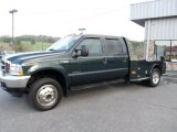 2003 Dark Highland Green Ford F550 Super Duty Lariat Crew Cab 4x4 Chassis Dump Truck #63200660