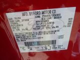 2005 F150 Color Code for Bright Red - Color Code: E4