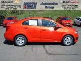 2012 Inferno Orange Metallic Chevrolet Sonic LS Sedan #63242852