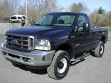 True Blue Metallic Ford F350 Super Duty in 2003