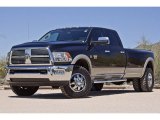 2010 Brilliant Black Crystal Pearl Dodge Ram 3500 Laramie Crew Cab 4x4 Dually #63242747