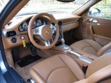 2011 Porsche 911 Turbo S Coupe Natural Brown Interior