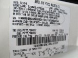 2005 Town Car Color Code for Ceramic White Tri-Coat - Color Code: F6