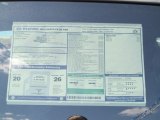 2012 Hyundai Santa Fe SE V6 Window Sticker