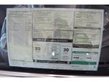 2012 BMW 6 Series 640i Convertible Window Sticker