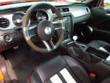 2010 Ford Mustang Shelby GT500 Coupe Charcoal Black/White Interior