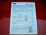 2006 Maserati GranSport Spyder Info Tag