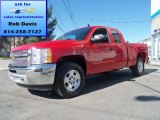 2012 Victory Red Chevrolet Silverado 1500 LT Extended Cab 4x4 #63319498