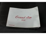 2004 Pontiac Grand Am GT Coupe Books/Manuals