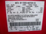 2006 F150 Color Code for Bright Red - Color Code: E4