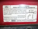 2006 Ford F150 XLT SuperCab 4x4 Info Tag